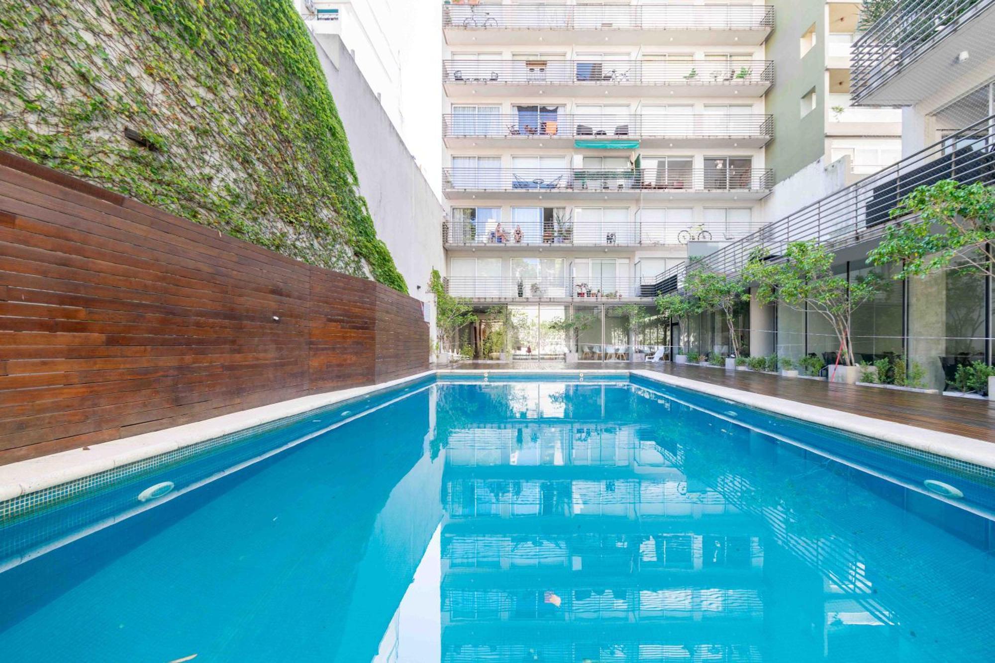 Lujoso Y Nuevo En Palermo 2 A 4 Personas Piscina, Lavadora, Gimnasio