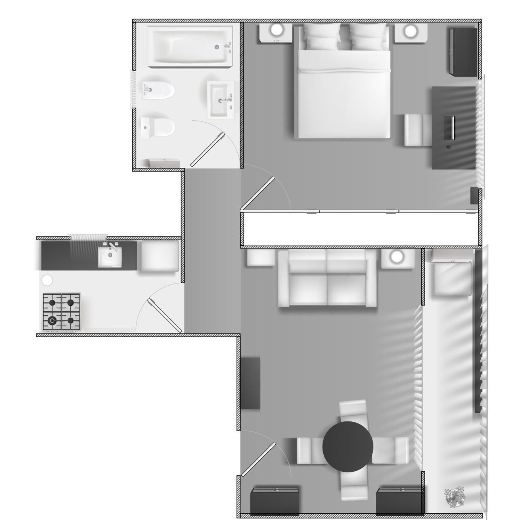 Abasto, 2 Ambientes, Departamento Completo Y Practico Apartamento Ciudad Autónoma de Buenos Aires