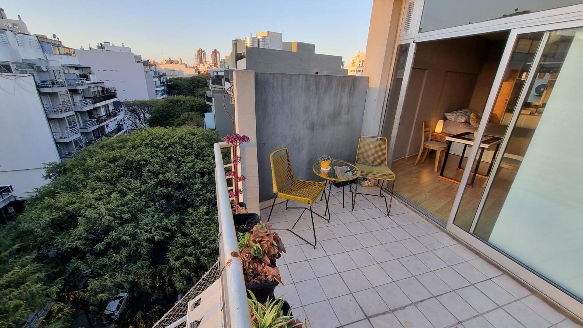 Apartamento Very Bright Queen Bed + Terrace /palermo *