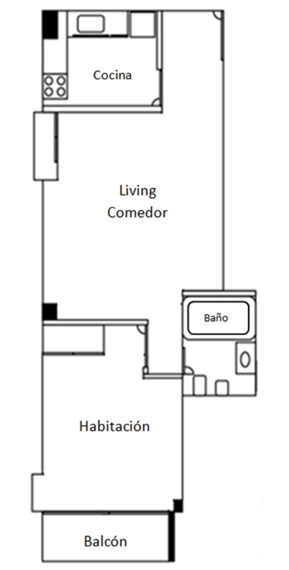 Luminoso, Muy Completo Y Bien Ubicado Departamento De 2 Ambientes - Limite De Retiro/recoleta Apartamento
