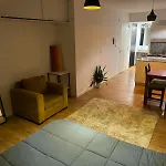 Apartment With Balcony, Garden And Parrilla