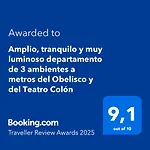 Amplio, tranquilo y muy luminoso departamento de 3 ambientes a metros del Obelisco y del Teatro Colón