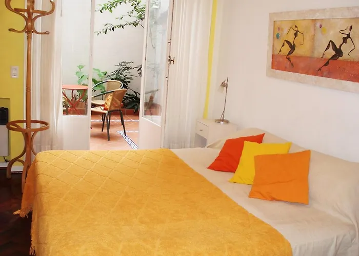 Departamento en Recoleta para 4 personas con patio