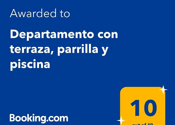 Departamento Con Terraza, Parrilla Y Piscina