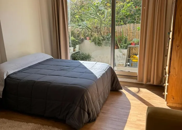 Apartment With Balcony, Garden And Parrilla