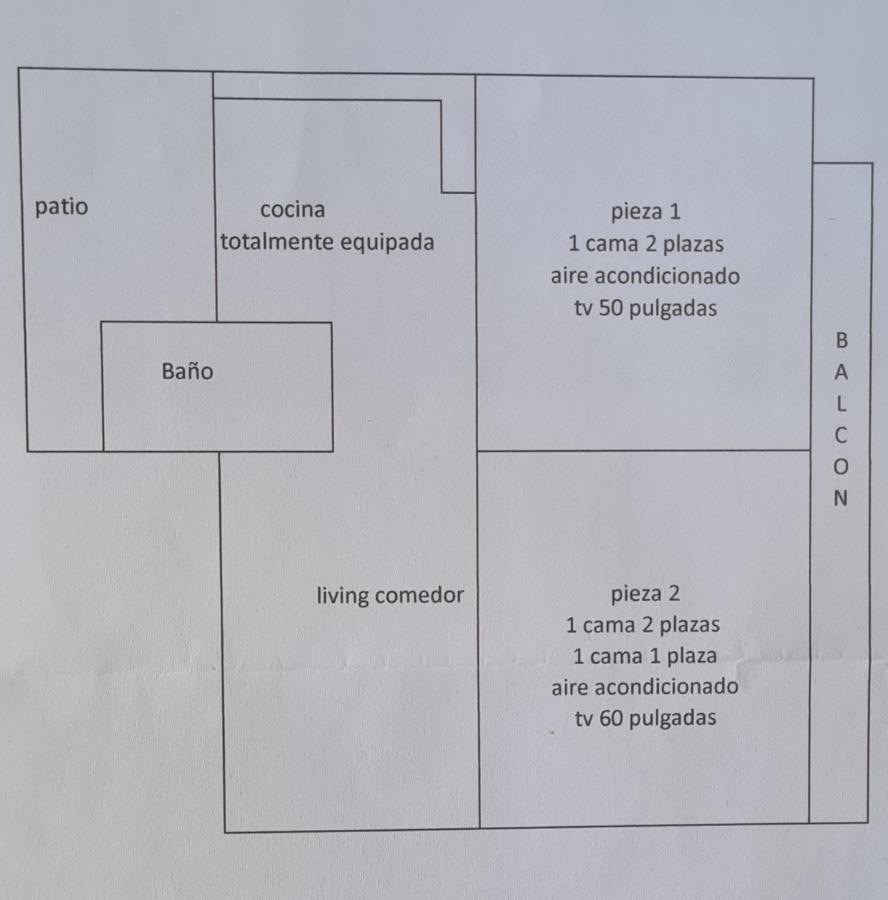 Alojamiento La Floresta, 3 Ambientes Para 5 Personas Apartamento