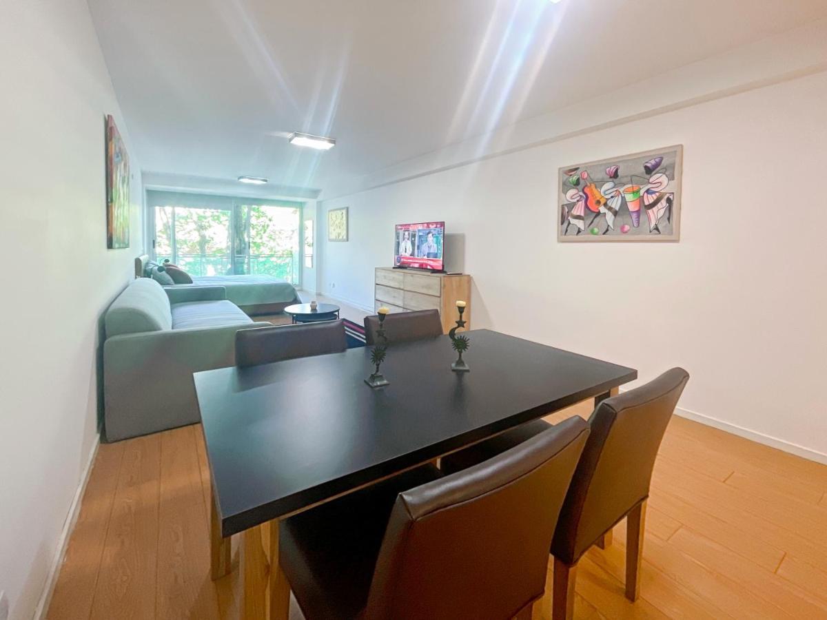 Apartamento Sleek Studio In Palermo King Bed, Sofa Bed, Pool, And Gym