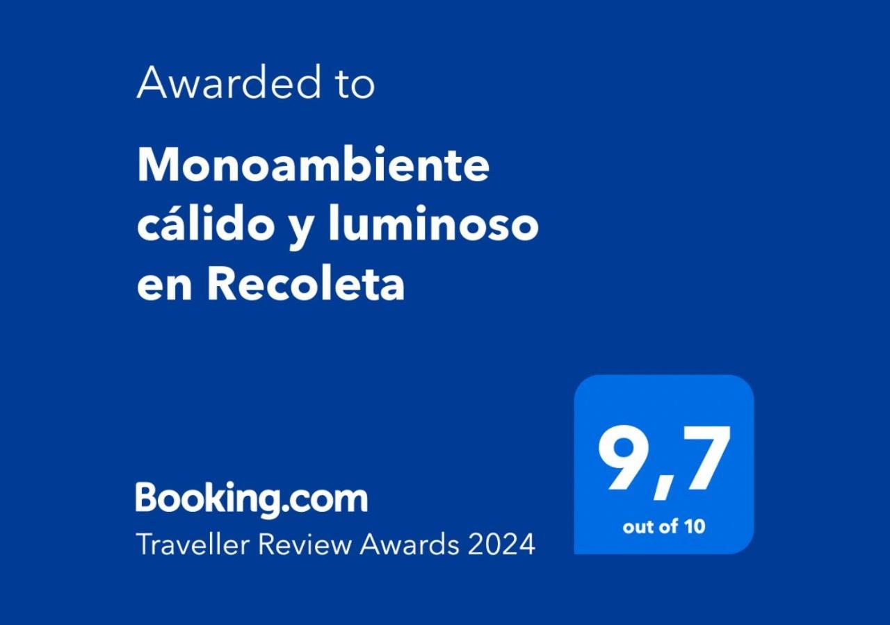Monoambiente Cálido Y Luminoso En Recoleta *