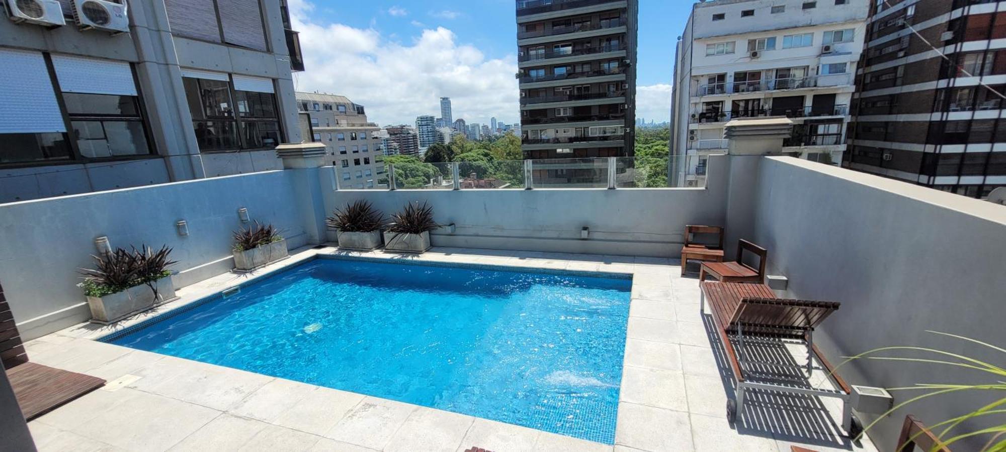 Apartamento Palermo Premium, Piso Alto Con Amplio Balcon, Pileta En Terraza, Gym Y Laundry