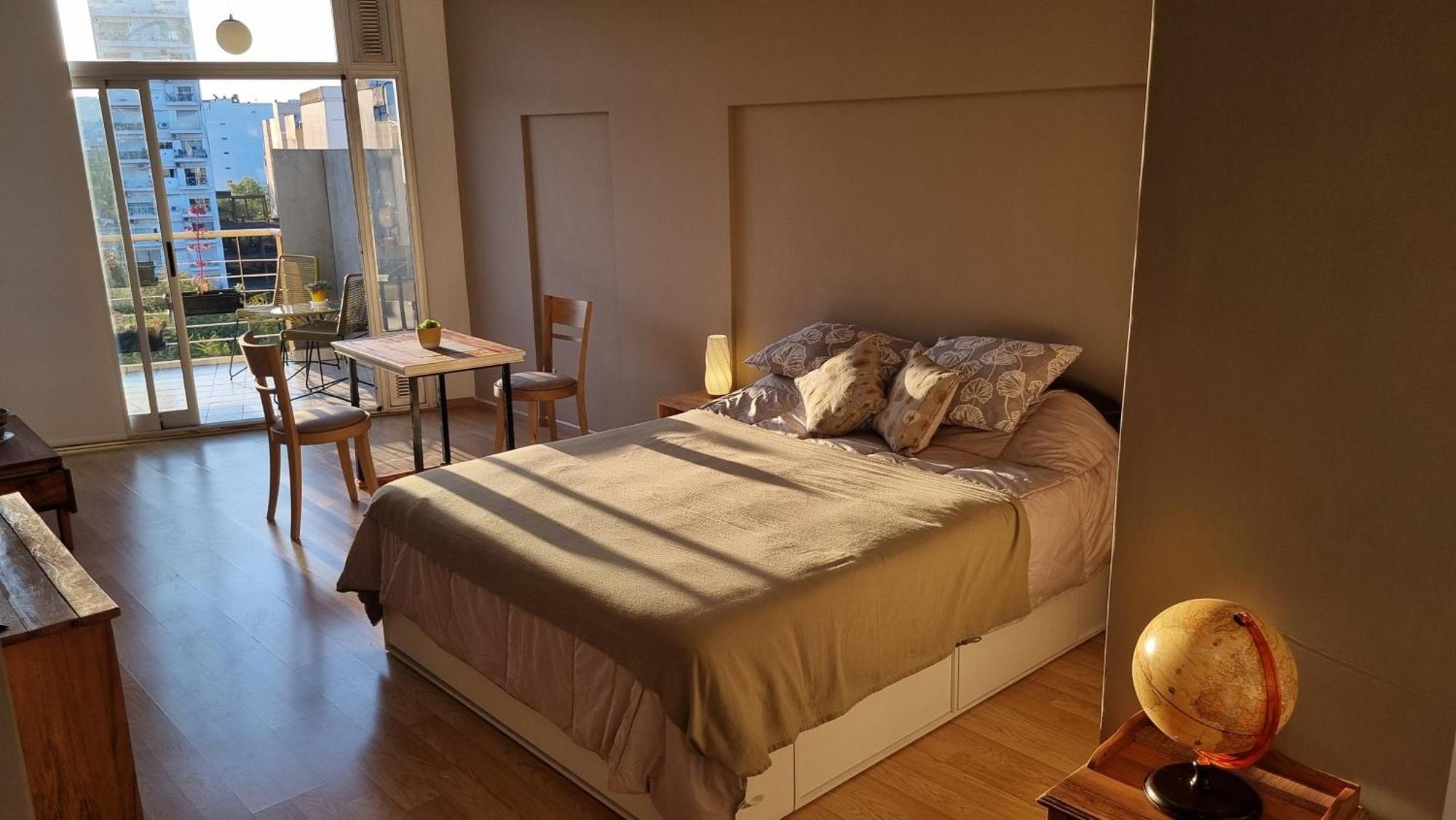 Very Bright Queen Bed + Terrace /palermo