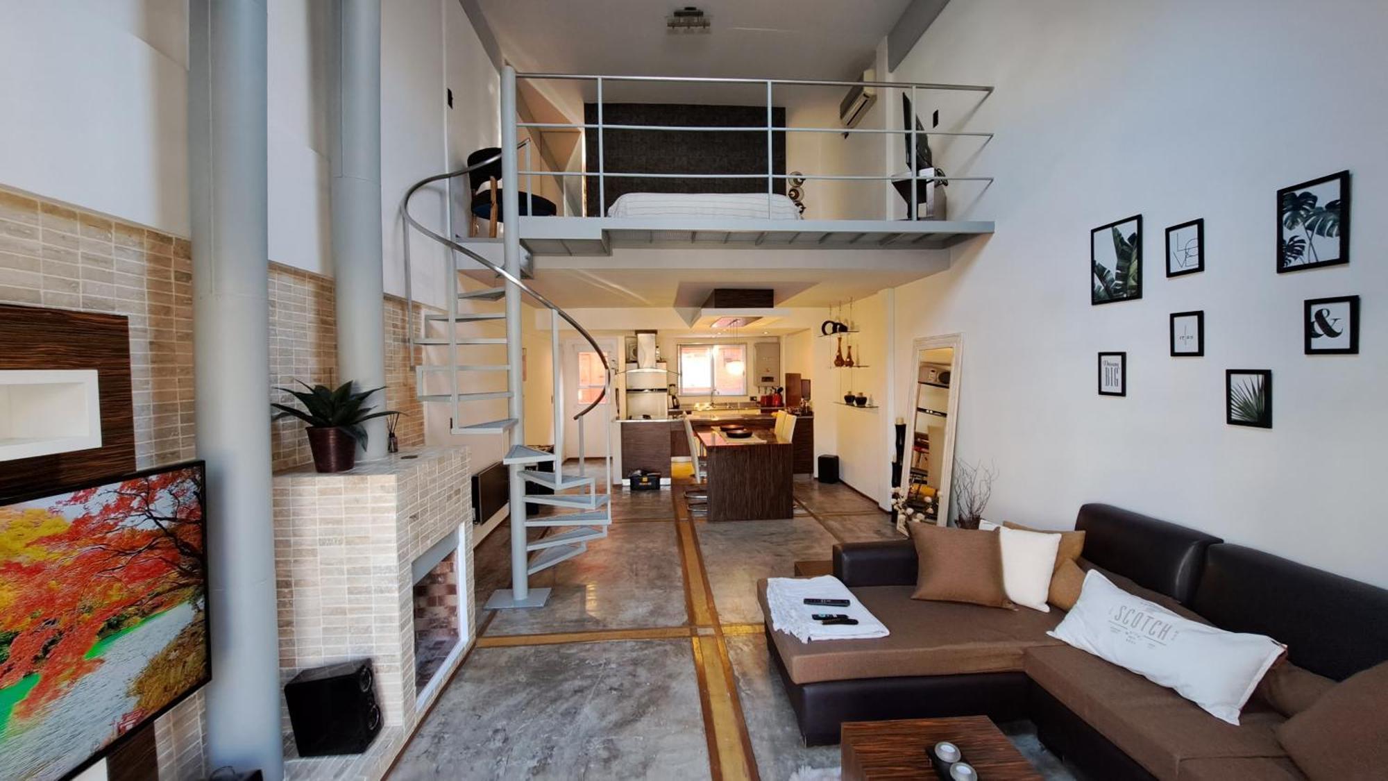 Stylish Amplio Duplex Loft Cochera-parking Canitas - Palermo Equipado - Tarifas En Ars, Solo Argentinos Apartamento *