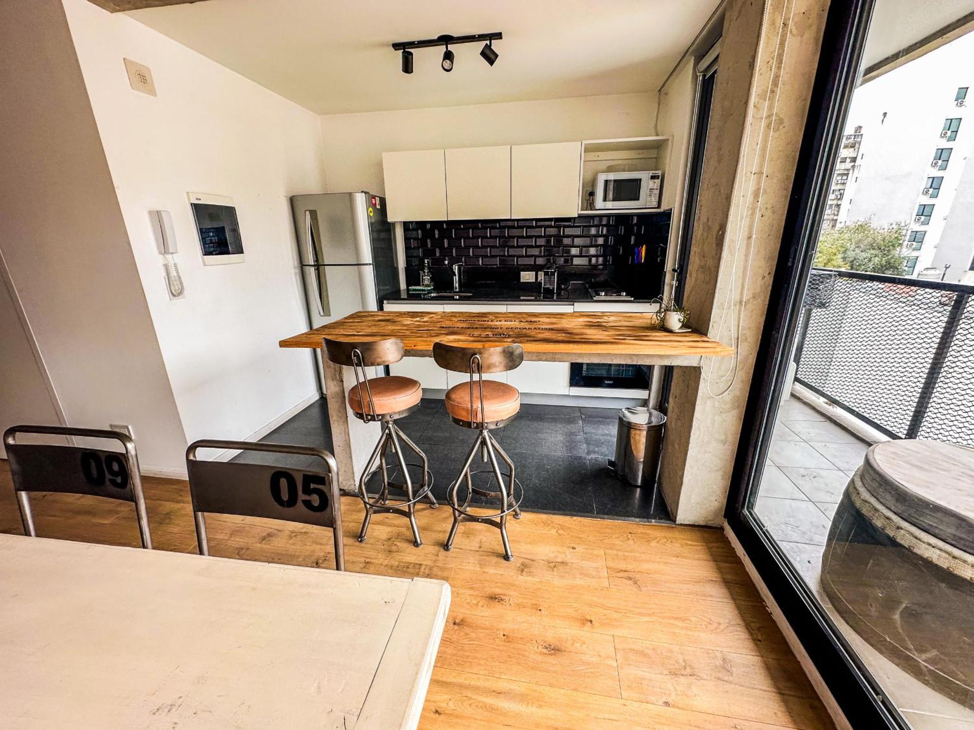 Rentup - Estilo Industrial Con Balcon Y Piscina En El Corazon De Palermo Apartamento *