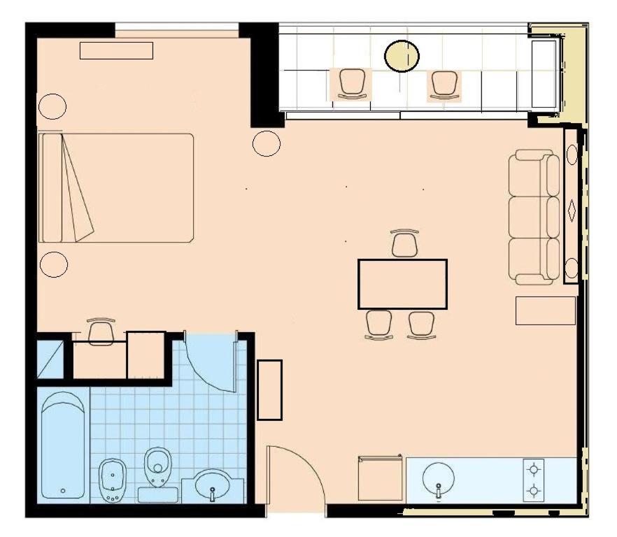 1013 Con Piscina Gimnasio Laundry Y Seguridad 24 Hs Apartamento *