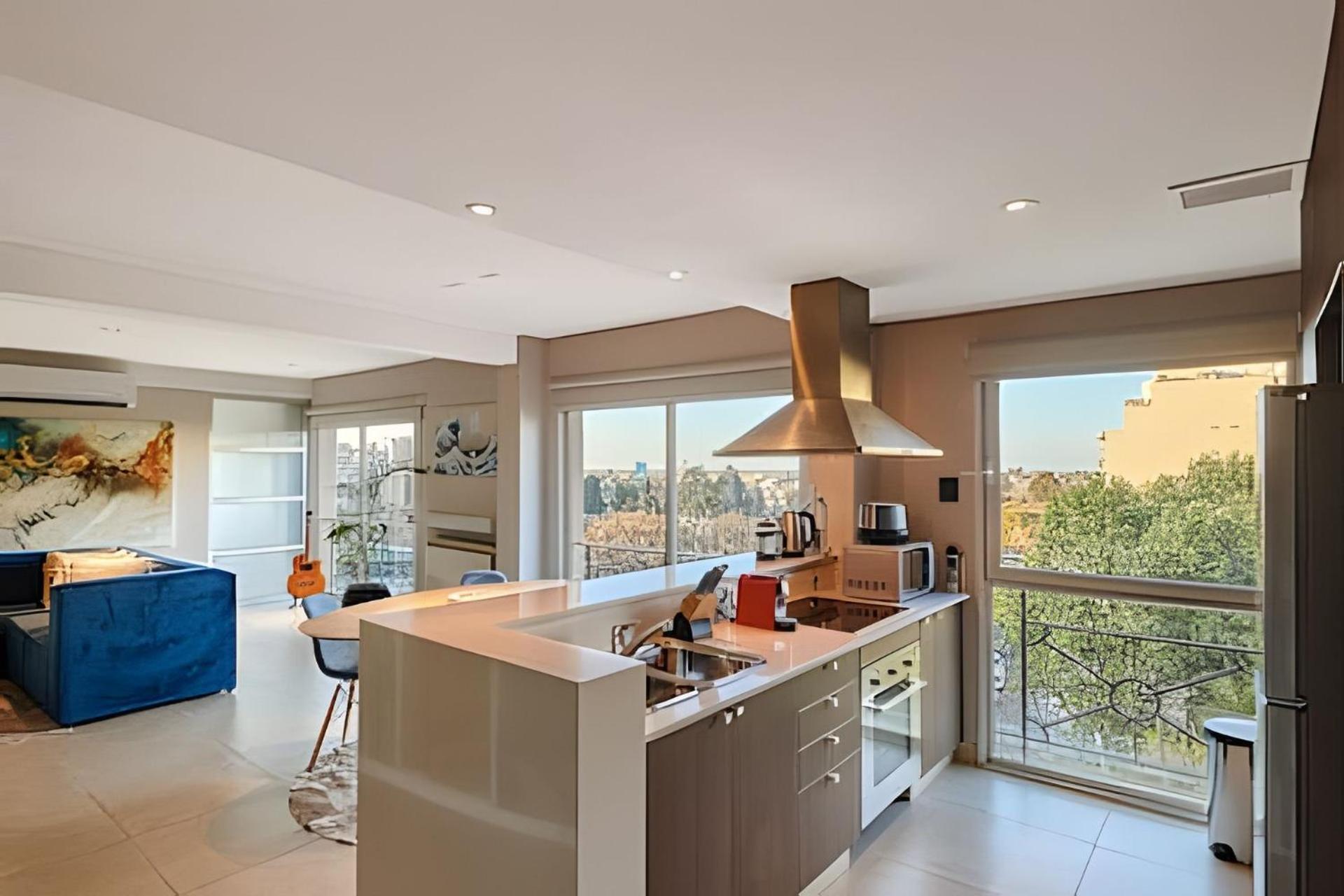 Terraza Privada Con Parrilla En Recoleta Apartamento