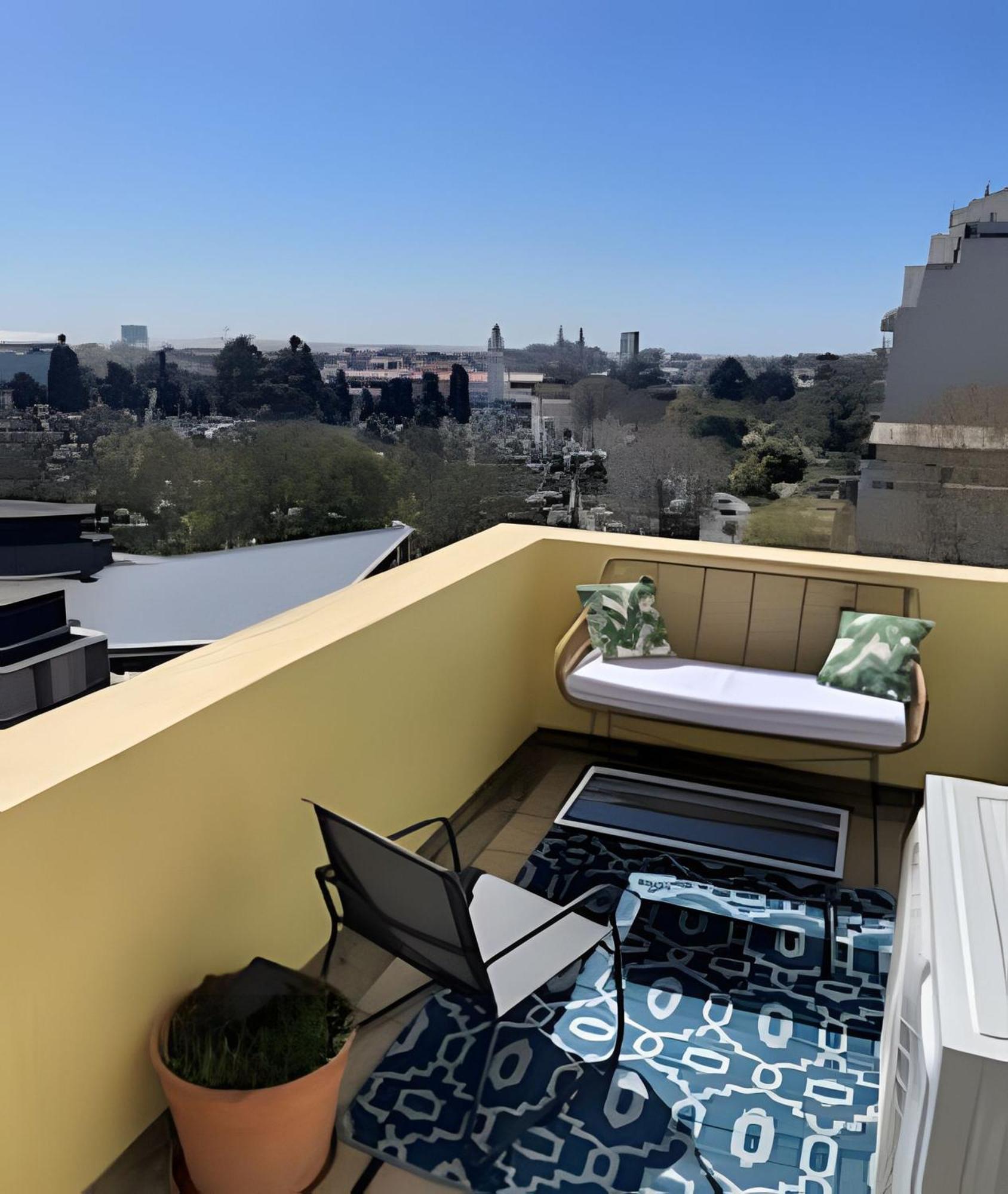 Terraza Privada Con Parrilla En Recoleta Apartamento *