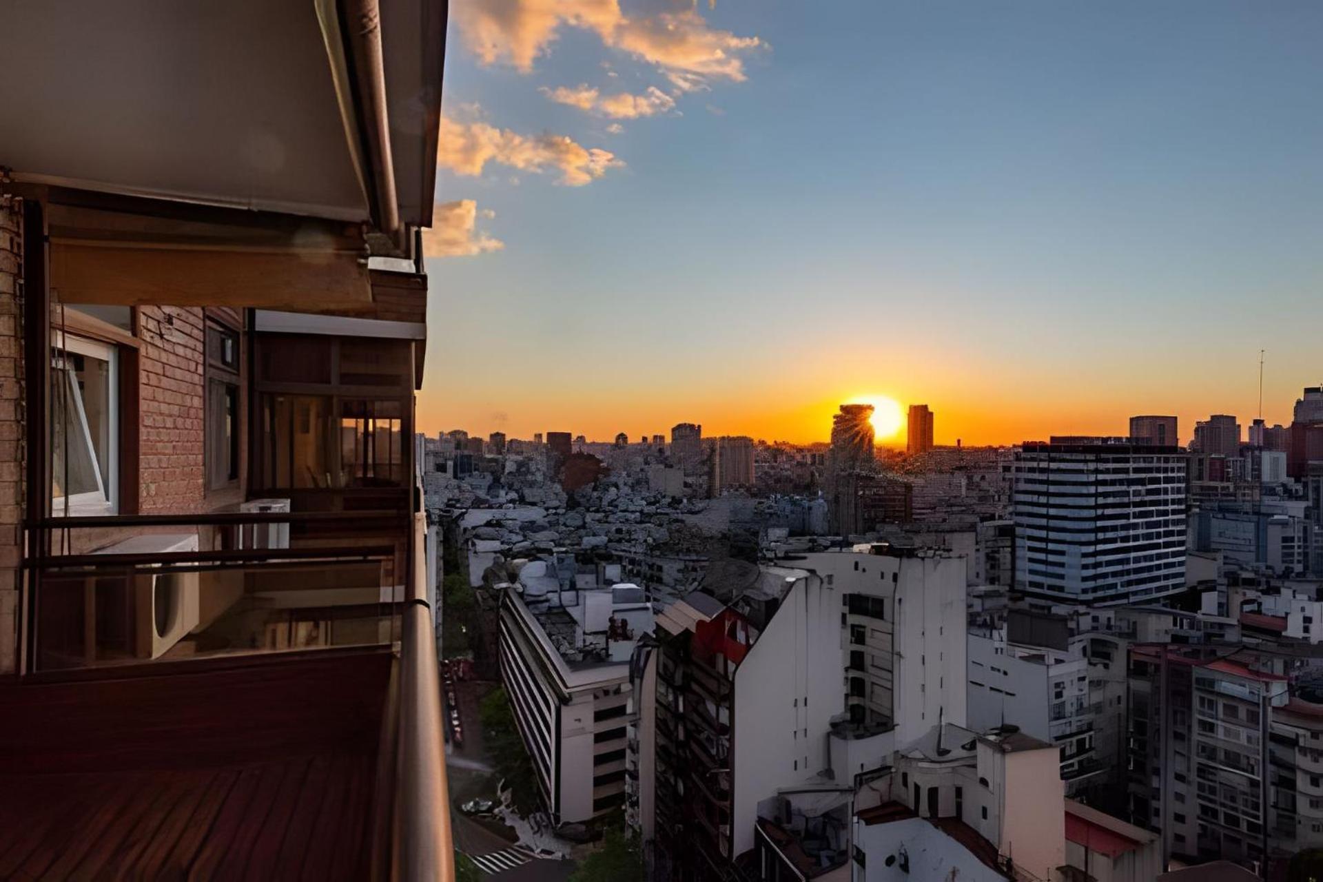 Espectacular Vista A La Ciudad Y Magico Atardecer! *