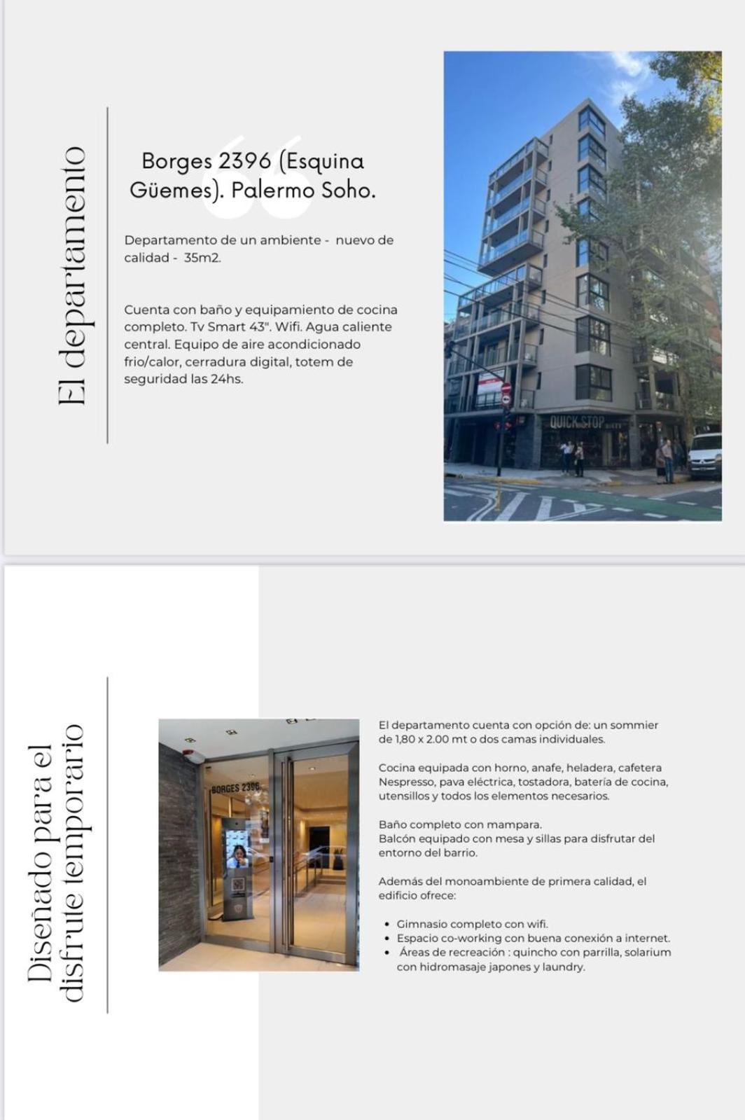 Monoambiente Palermo Soho Apartamento Ciudad Autónoma de Buenos Aires