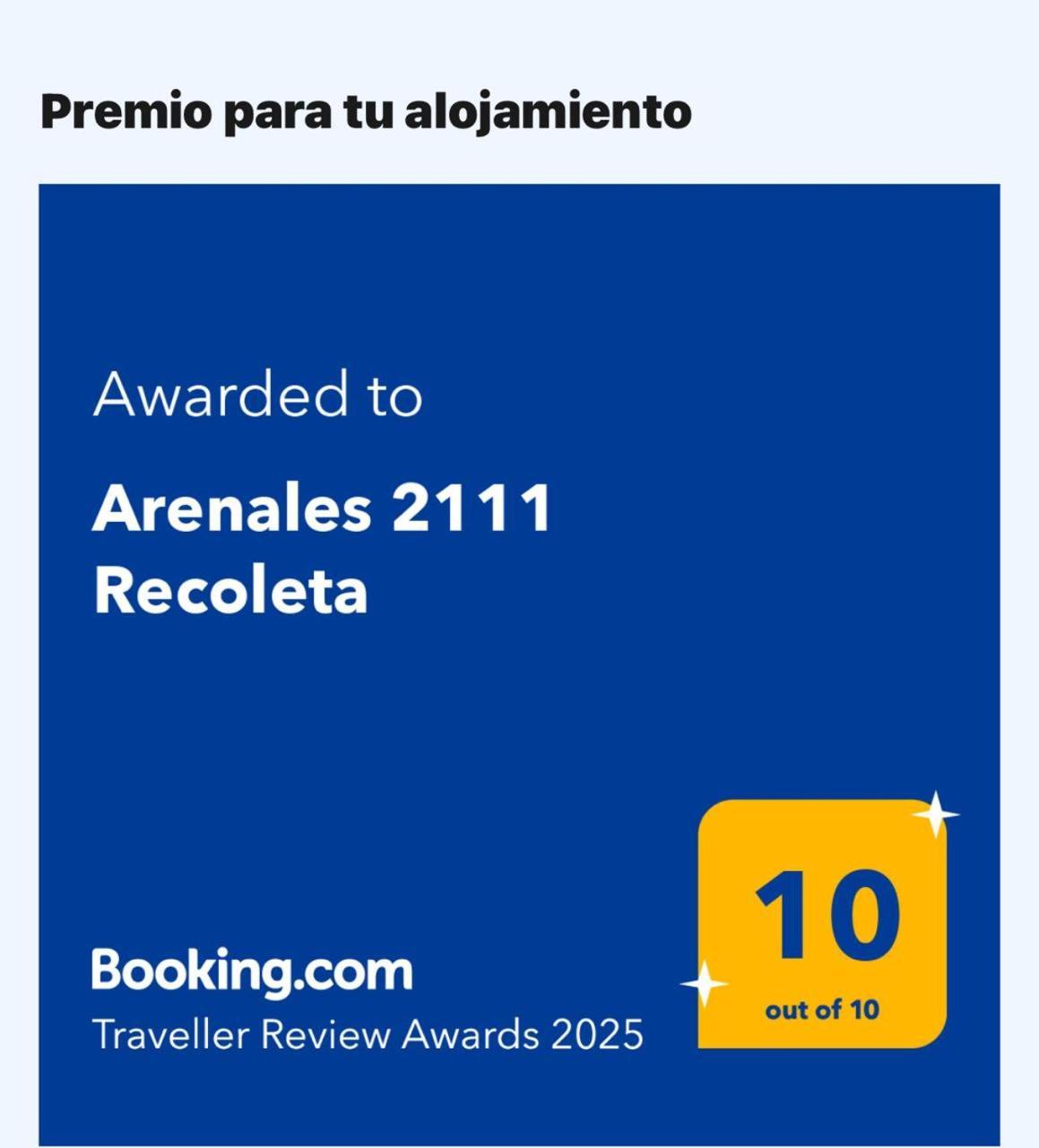 Apartamento Arenales 2111 Recoleta