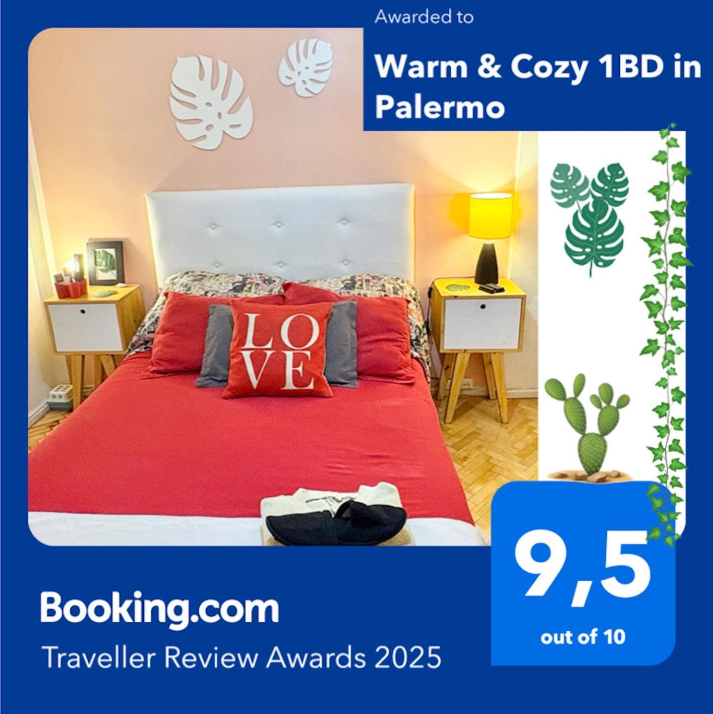 Apartamento Warm & Cozy 1bd In Palermo *