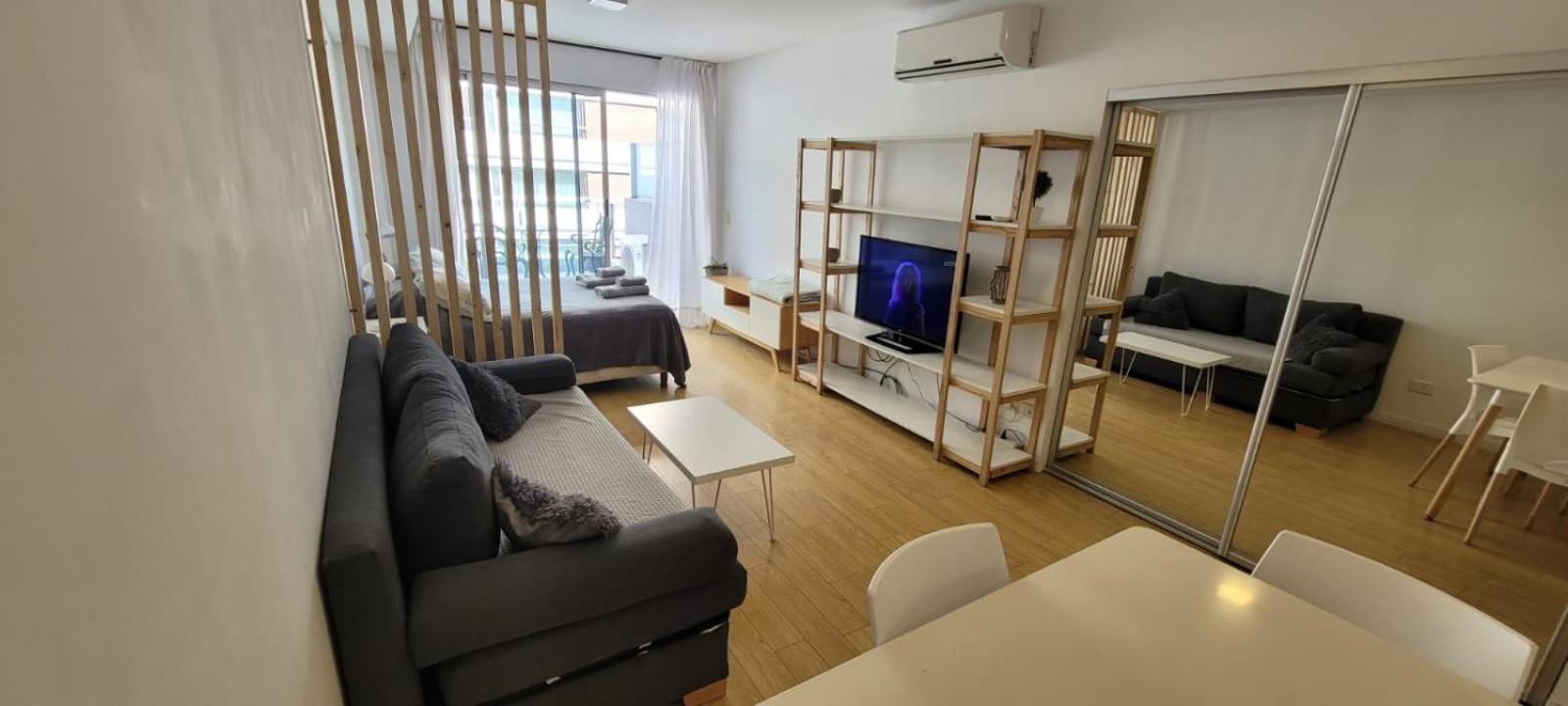 Comodo Y Luminoso Monoambiente Dividido A Estrenar, 3 Pax