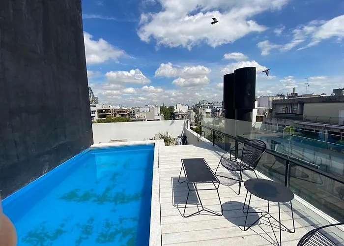 Palermo Oasis Luminoso: Departamento De Una Habitacion Con Vista Espectacular, Alquiler Turistico De Lujo, Totalmente Equipado Y Confortable