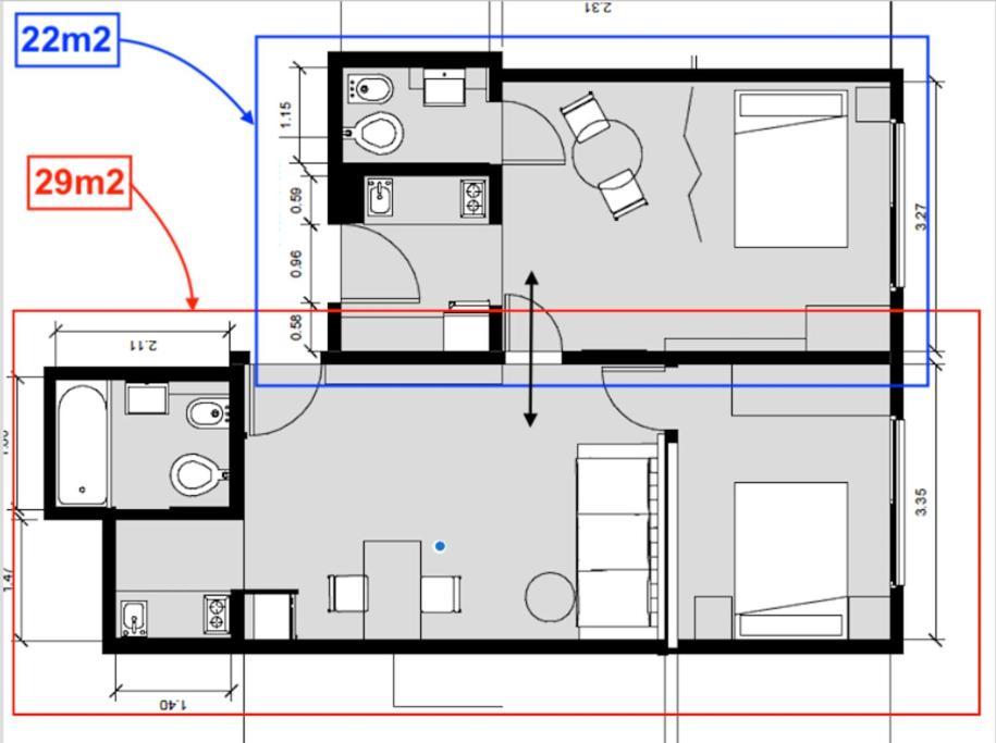 2 Deptos En Uno 5 Personas Apartamento *